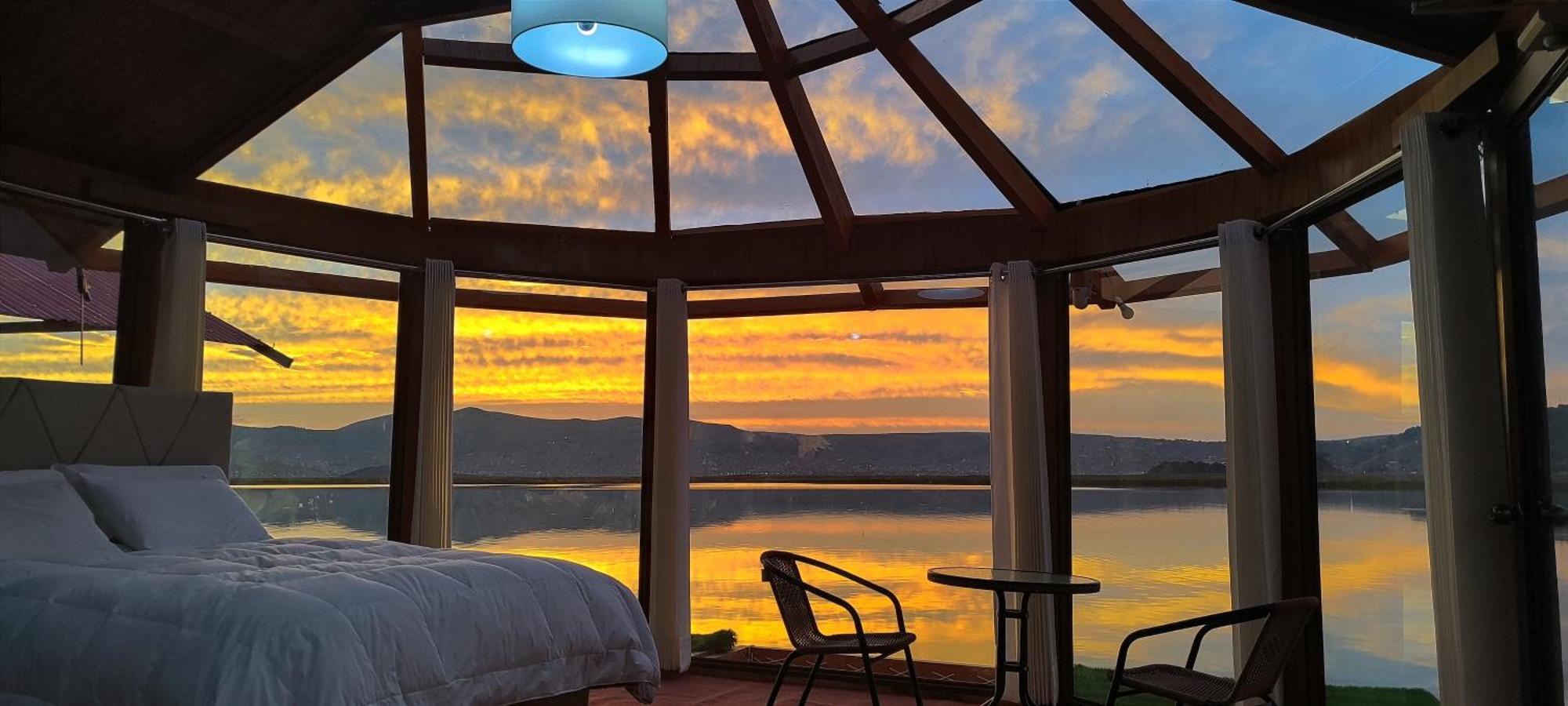 فيلا بونوفي Titicaca Habitacion Panoramica Vista Al Amanecer المظهر الخارجي الصورة